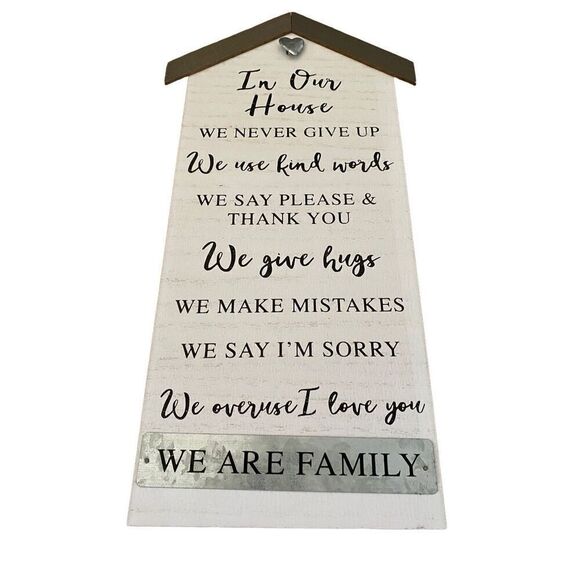 In Our House Freestanding Sign Home Decor Photo Decoration - Picture 1 of 11